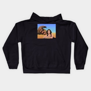 Lounge Lizard - surreal Gila Monster Kids Hoodie